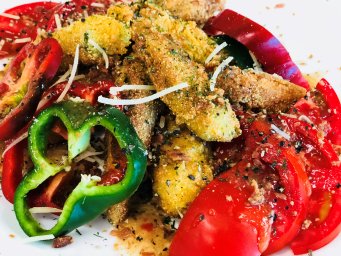 Fried Okra Salad