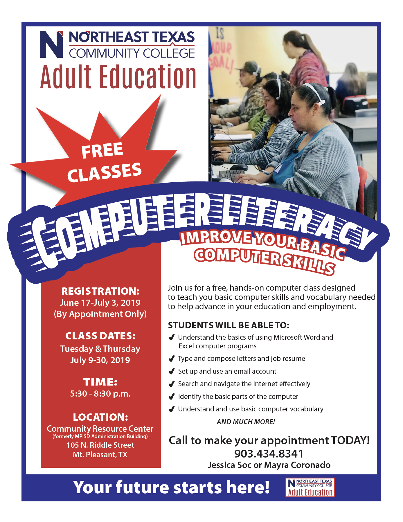 Computer literacy flyer