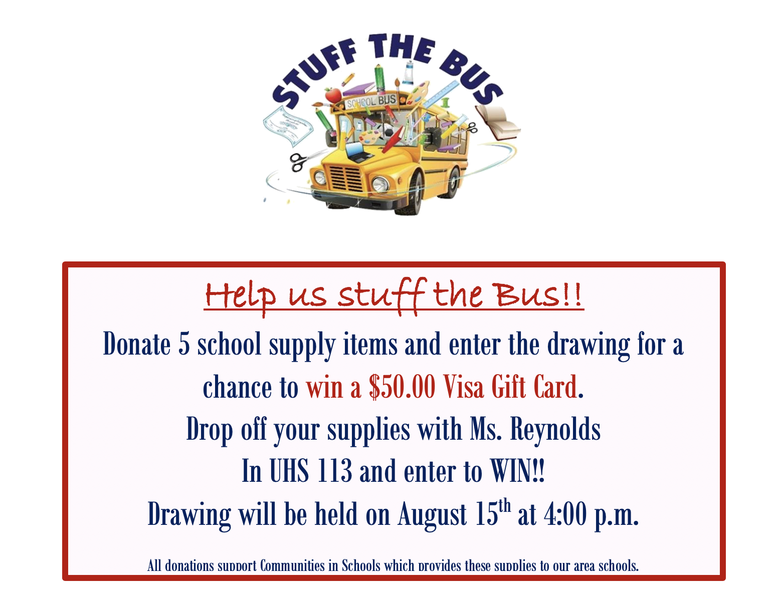 stuff the bus flyer