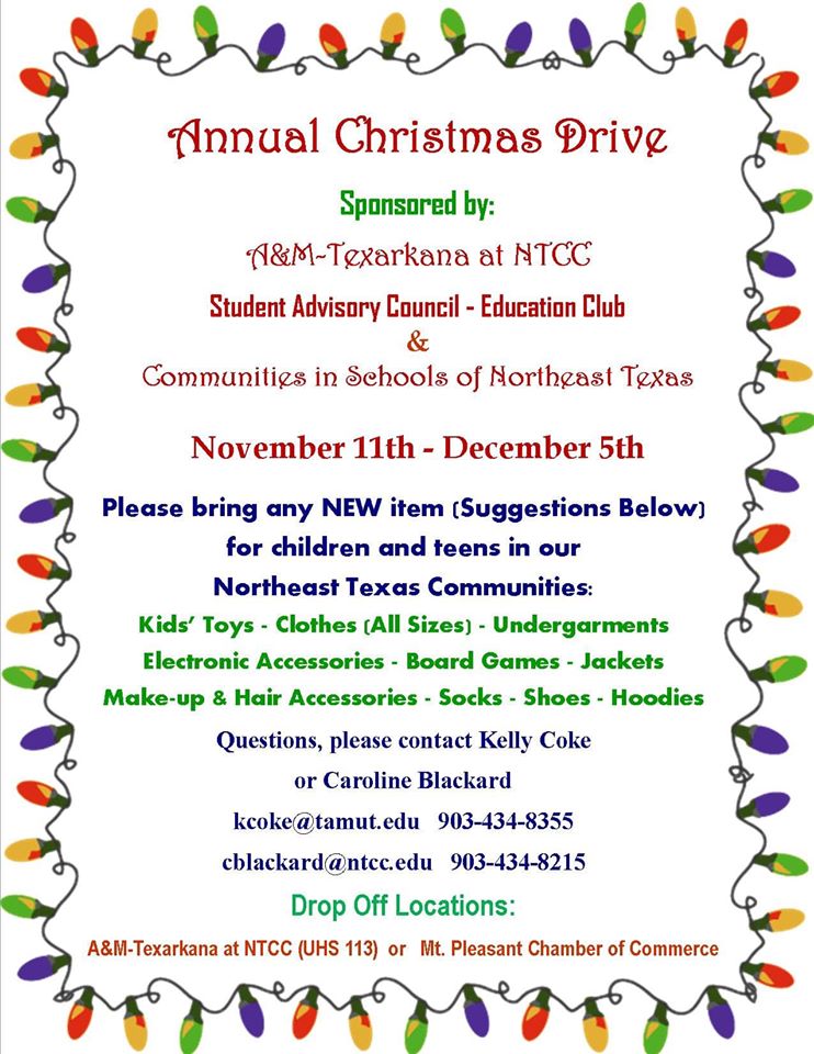 toy drive flyer