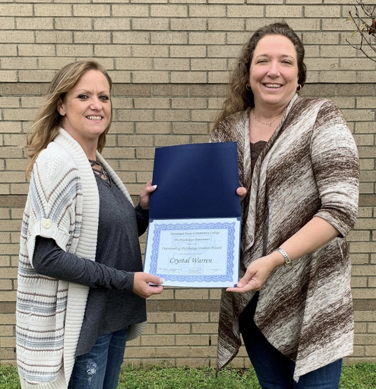 warren receiving certificate