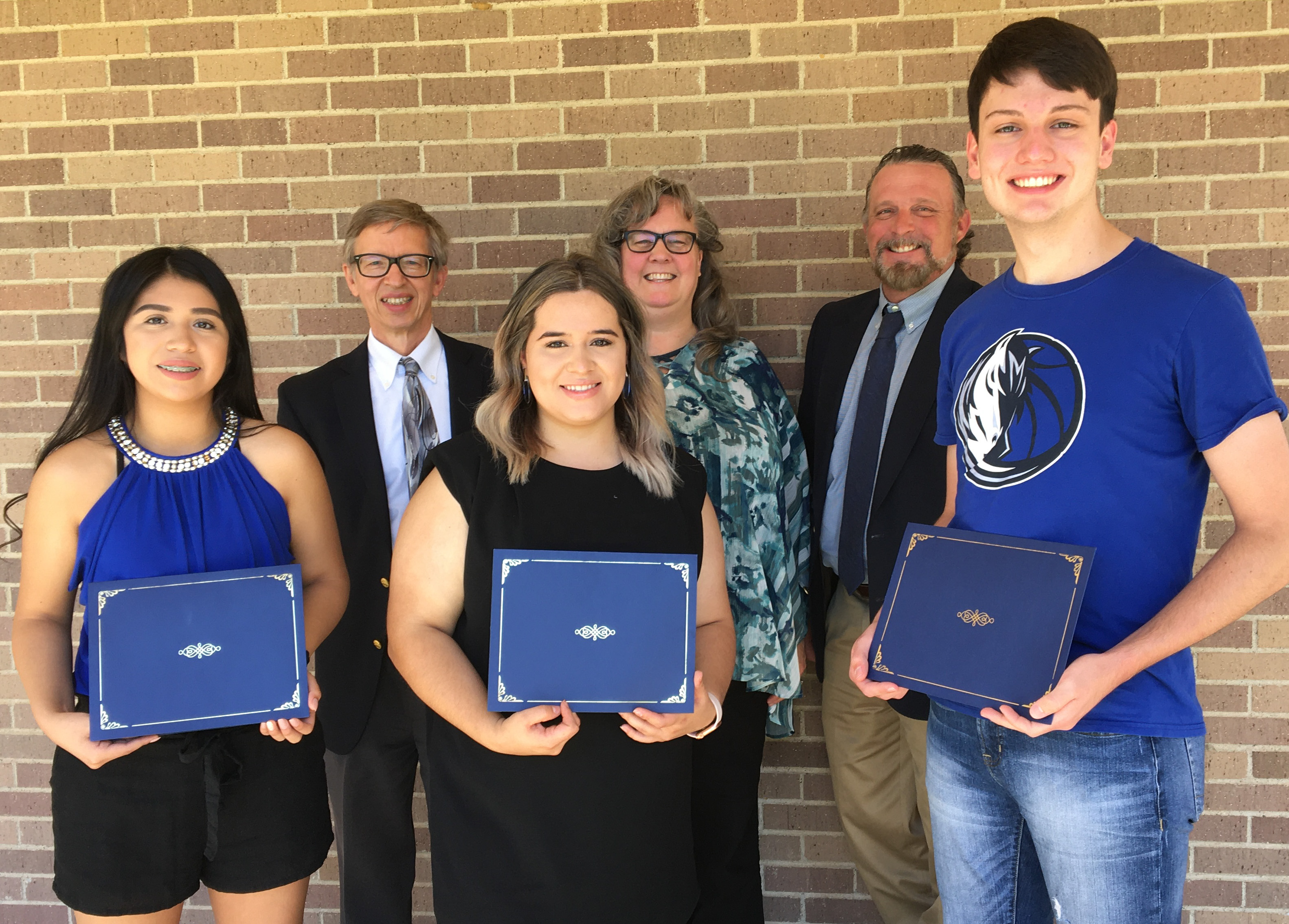 bonnie spencer award winners with professors