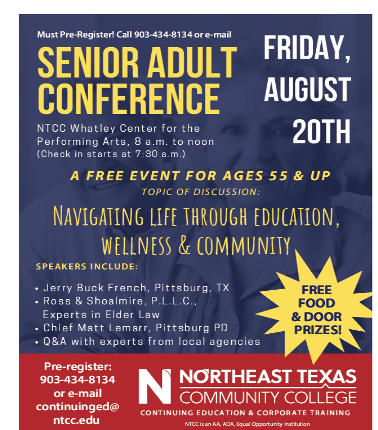 adult conference flyer