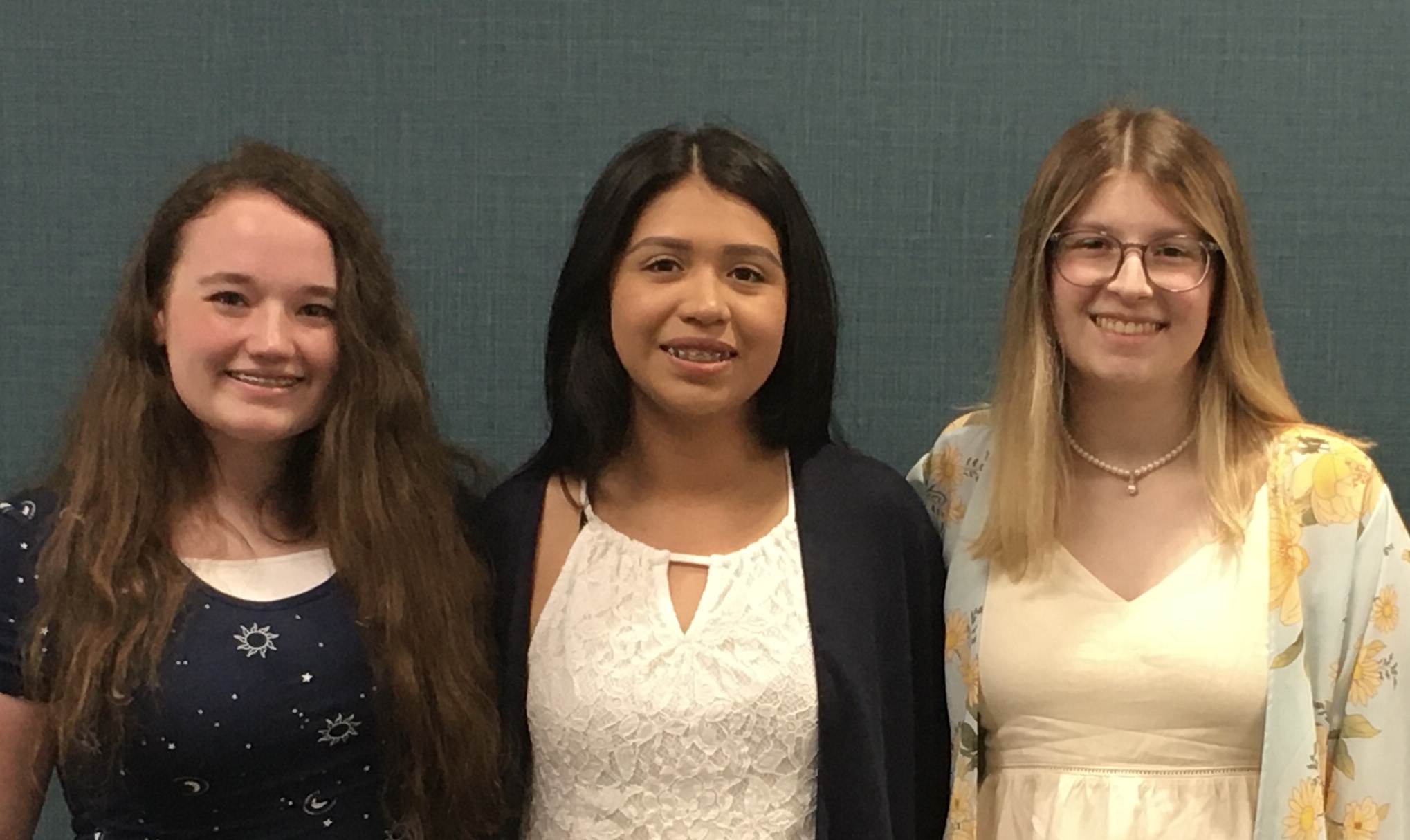 Megan Folk, Fatima Fuentes, and Skylar Fondren