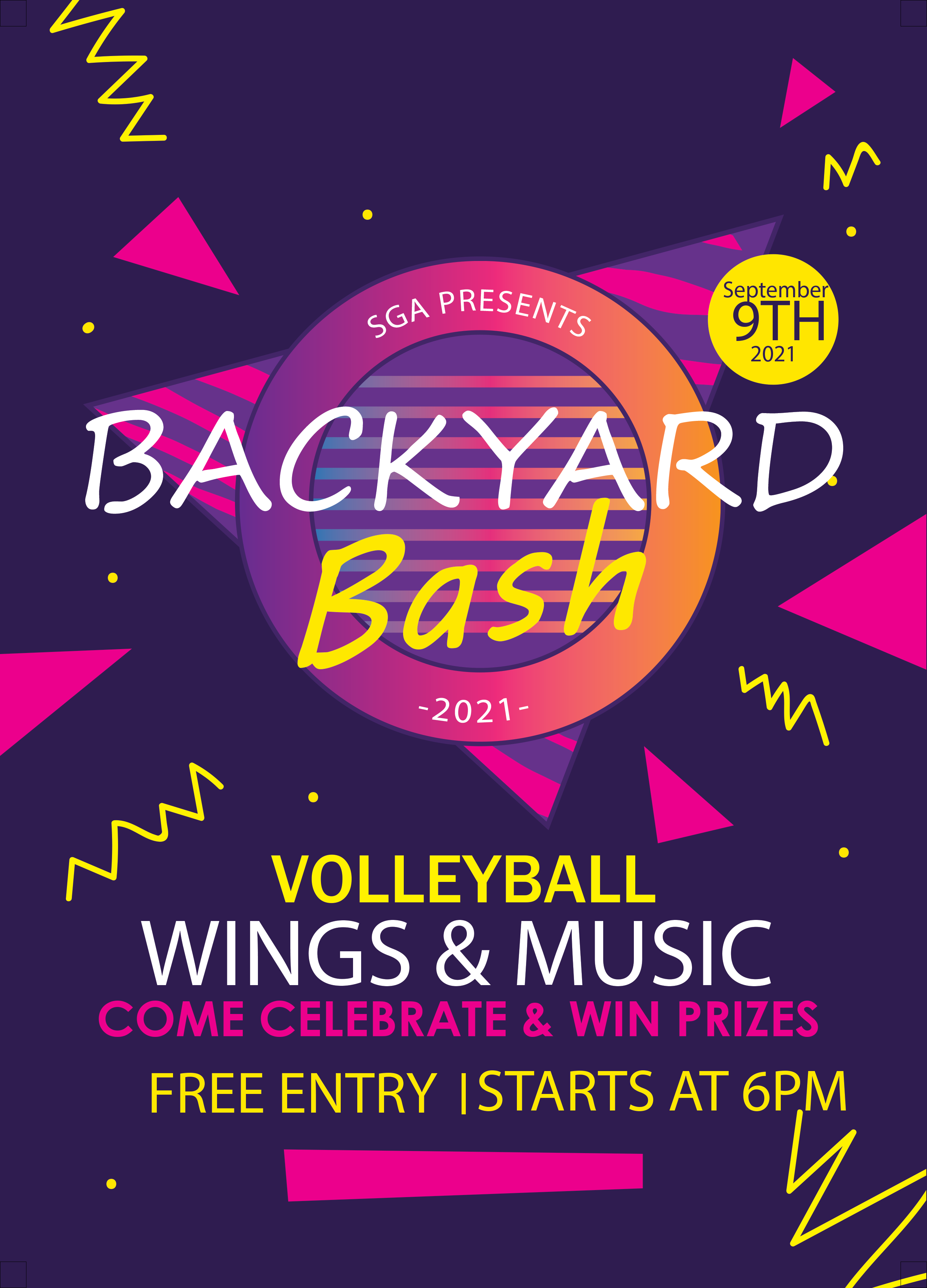 backyard bash poster
