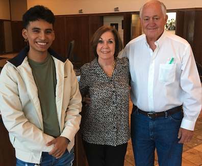 Pictured: Israel Perez, Mary Lou and Jerald Mowery.