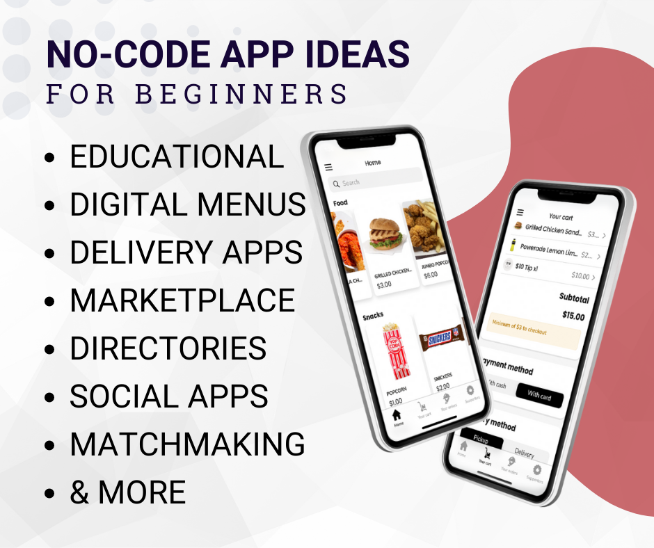 no-code app ideas for beginners