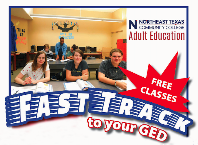 fast track ged logo with students