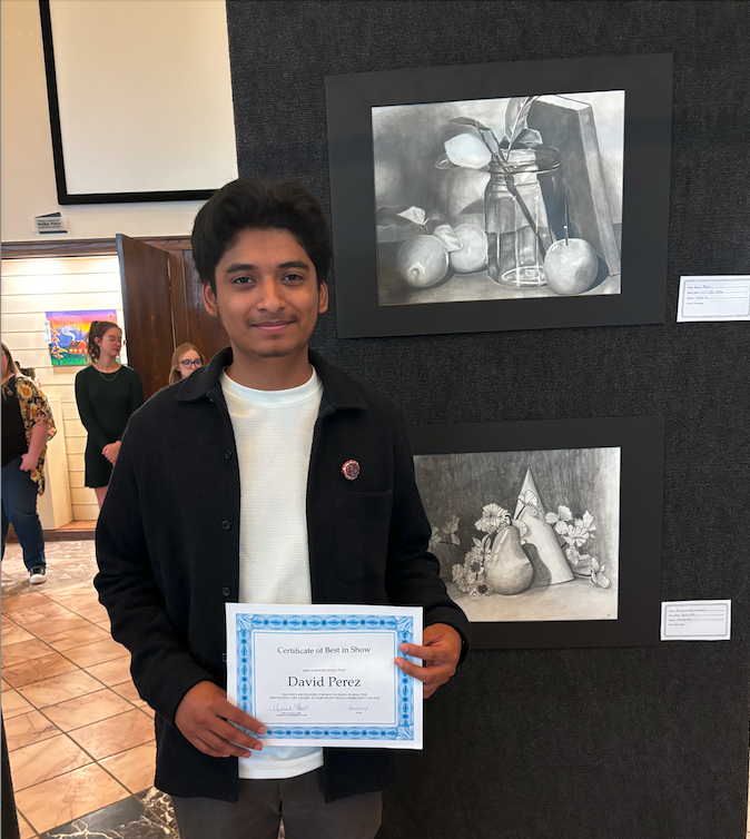 david perez with best in show drawing