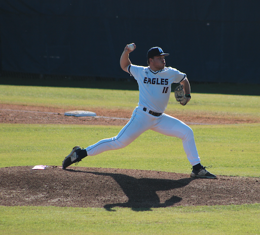 Aiden Leonard pitching