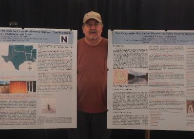 mccallister with research posters