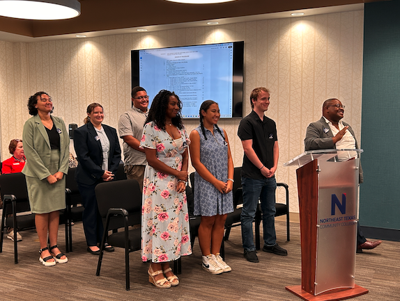 Eagle Ambassadors at board meeting