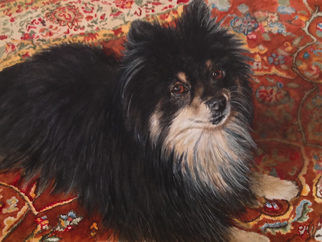 painting of dog