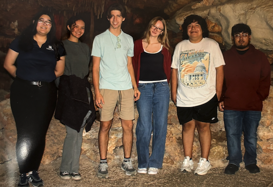 group in cave