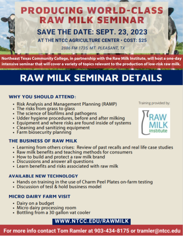 Raw Milk flyer