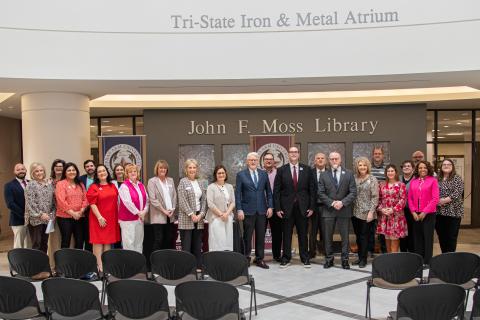 group at signing