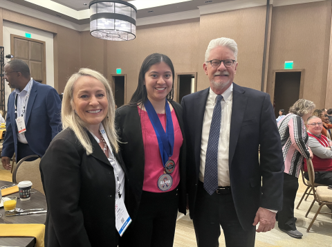 Perez with Clinton and AACC offical