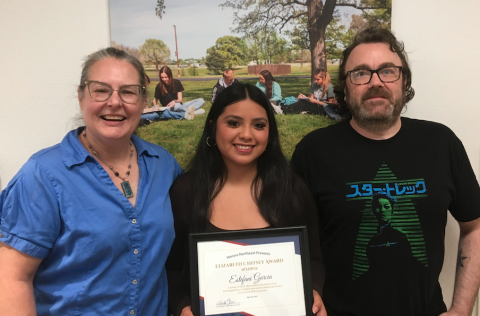 chitsey winner with professors