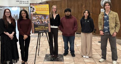 students at premiere