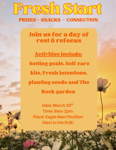 Fresh Start Event March 30, 2026
