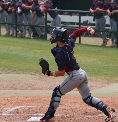 catcher throwing down