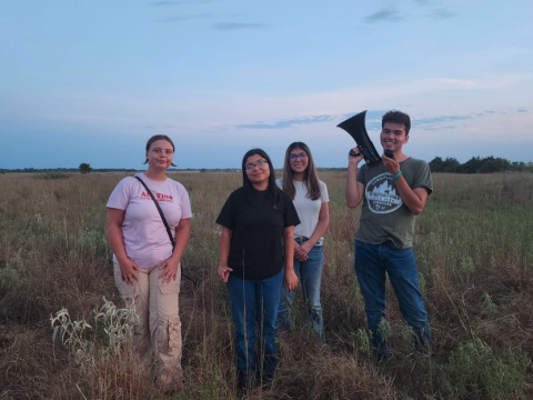 group in field