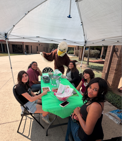 students at event