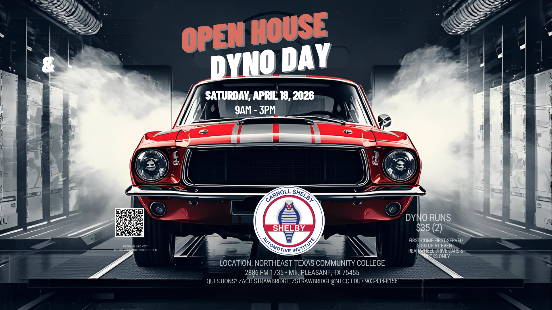 Open House & Dyno Day Saturday April 18 9am - 3pm