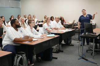 students in class