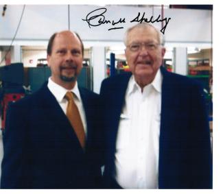 Riedel with Carroll Shelby