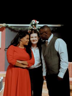2 female and and one male cast members