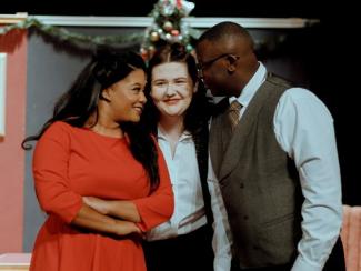 2 female and and one male cast members