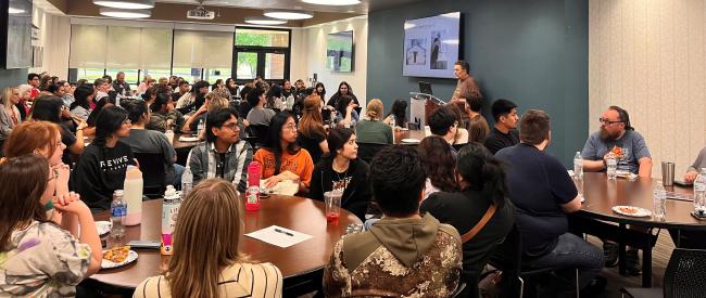 crowd at lunch and learn