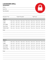 Lockdown-Drill-Sheet