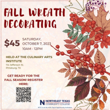 flyer for wreath class