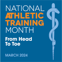 athletic training month graphic