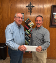greer scholarship check presentation