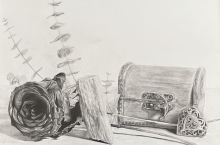 student drawing