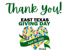 east texas giving day thank you