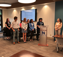 PTK students at board meeting