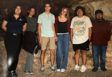 group in cave