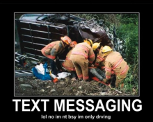 wreck from texting and driving