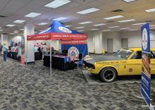 car on display at mustang event