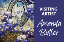 Amanda Butler photo collage with texas elements