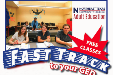 fast track ged logo with students