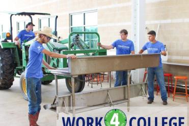 students working