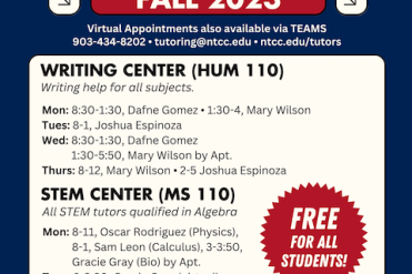 tutoring schedule flyer