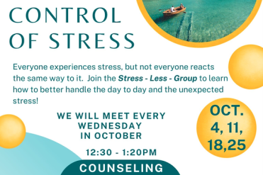 stress seminar flyer