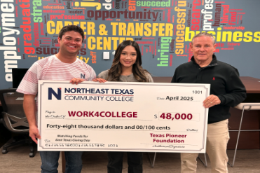 texas pioneer check presentation