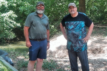 researchers at river